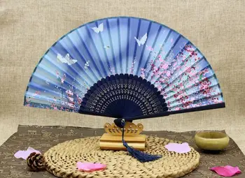 Women Folding Fans Smile Cherry Blossoms Process Bamboo Hand Fan Manual Carve Silk Tabletop Decor Arts And Crafts SN498
Women Folding Fans Smile Cherry Blossoms Process Bamboo Hand Fan Manual Carve Silk Tabletop Decor Arts And Crafts SN498