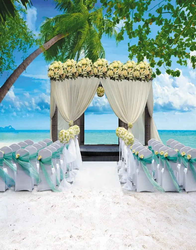 5x7ft Beach Sea Tree Flowers for Wedding Photography Backdrops Photo Props Studio Background
5x7ft Beach Sea Tree Flowers for Wedding Photography Backdrops Photo Props Studio Background