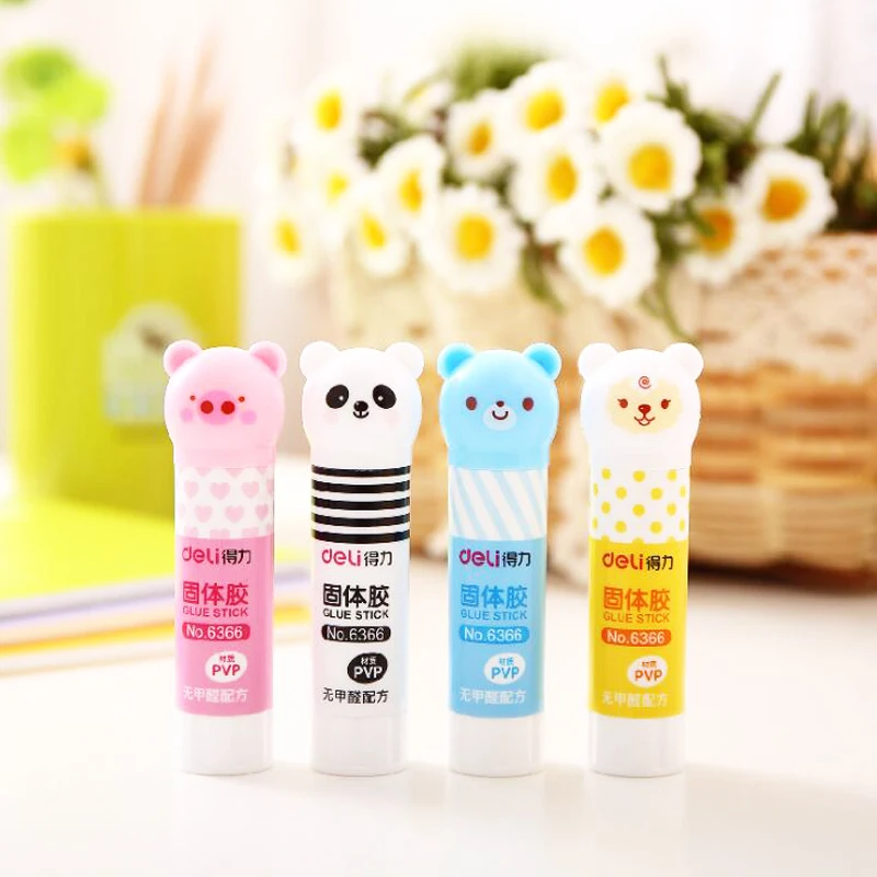 Creative stationery Cartoon animal avatar glue stick Student handmade white solid glue
Creative stationery Cartoon animal avatar glue stick Student handmade white solid glue