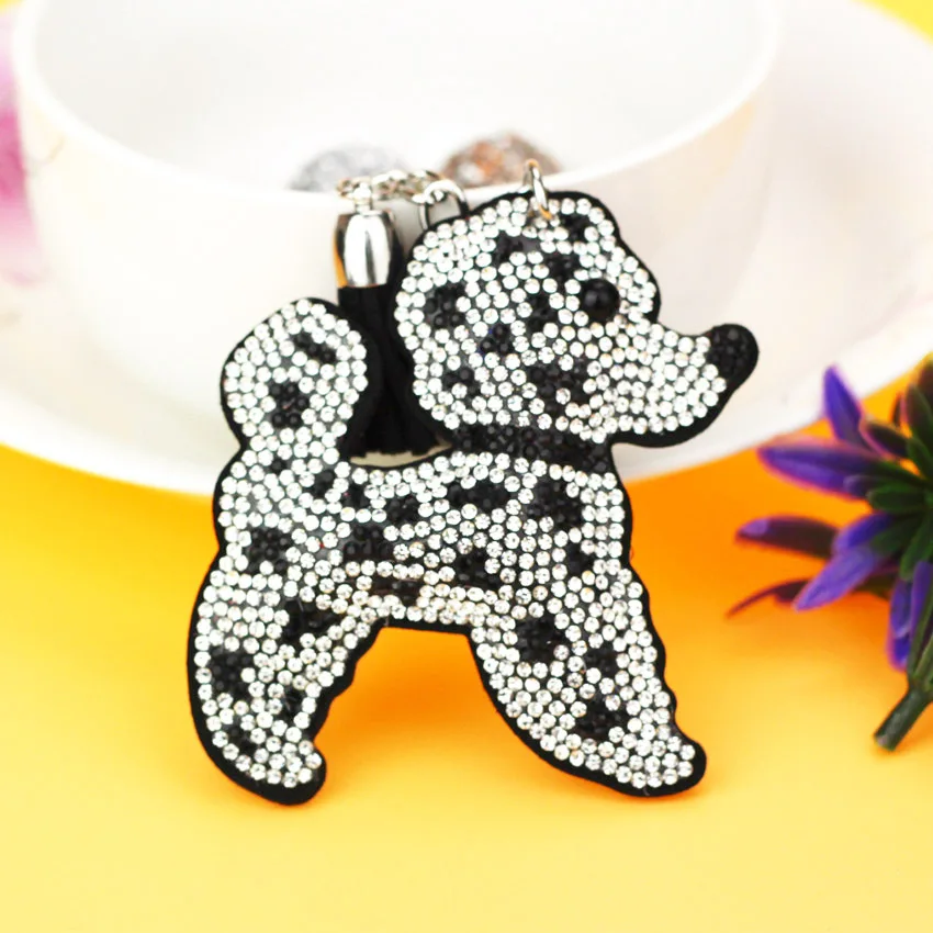 New Car Keychain Dog Key Chain with Crystal Inlay Pearl Rhinestone Key Chain Cool gifts Key Women 6C2382
New Car Keychain Dog Key Chain with Crystal Inlay Pearl Rhinestone Key Chain Cool gifts Key Women 6C2382