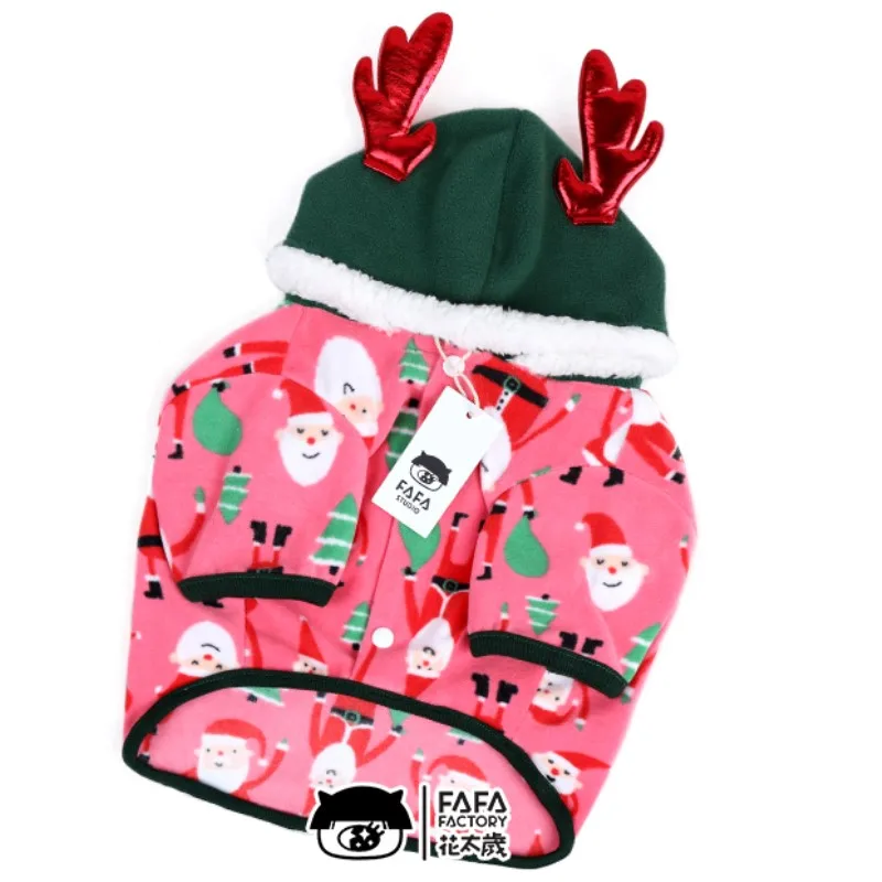 French bulldog pug Christmas clothes (1)