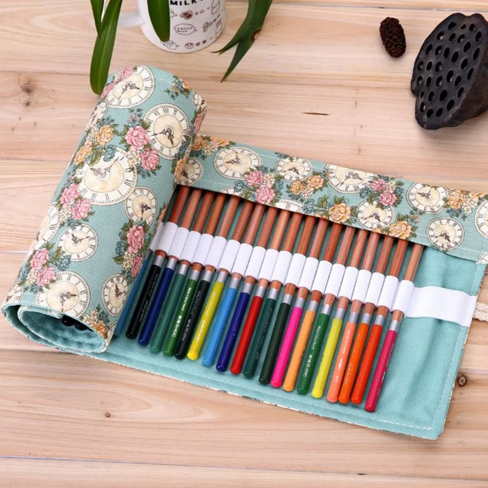 36/48/72 Holes Pencil Case School Canvas Roll Pouch Makeup Comestic Brush Pen Storage pecncil box Estuches School penalty
36/48/72 Holes Pencil Case School Canvas Roll Pouch Makeup Comestic Brush Pen Storage pecncil box Estuches School penalty