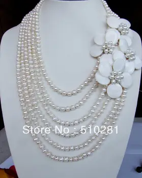 Free ship!!! Fashion Natural White Freshwater Pearl Sea Shell Flower Jewelry Necklace
Free ship!!! Fashion Natural White Freshwater Pearl Sea Shell Flower Jewelry Necklace