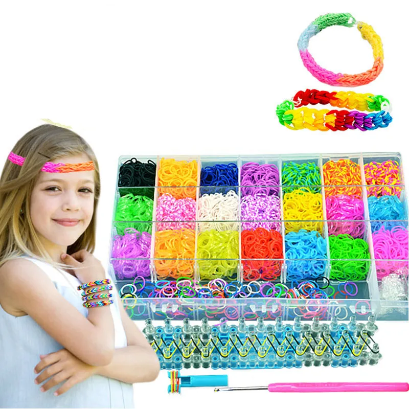 4600pcs 22 colors Rainbow Rubber Band Set Craft Toy Elastic bracelet Set Weaving Machine Ribbon Knitted Figures Charms Toy
4600pcs 22 colors Rainbow Rubber Band Set Craft Toy Elastic bracelet Set Weaving Machine Ribbon Knitted Figures Charms Toy