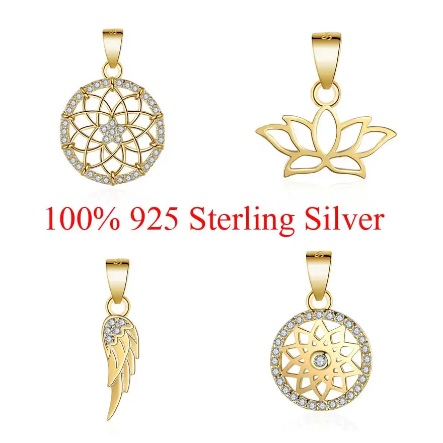 100% Sterling Silver Dream Cathcer Lotus Yoga Angel Wing Small Charm Pendant for Women's Necklace Wholesale DIY Jewelry Charms
100% Sterling Silver Dream Cathcer Lotus Yoga Angel Wing Small Charm Pendant for Women's Necklace Wholesale DIY Jewelry Charms