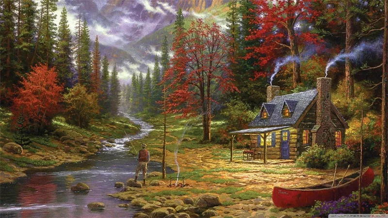 Free shipping Thomas Kinkade reproduction Pastoral landscape giclee prints canvas nice quality painting
Free shipping Thomas Kinkade reproduction Pastoral landscape giclee prints canvas nice quality painting