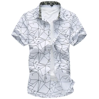 MOGU 2019 New Arrival Summer Hawaiian Men's Print Shirts Slim Fit Casual Mens Shirt Plus 5XL 6XL for 3 Colors Homme Short Shirts
MOGU 2019 New Arrival Summer Hawaiian Men's Print Shirts Slim Fit Casual Mens Shirt Plus 5XL 6XL for 3 Colors Homme Short Shirts
