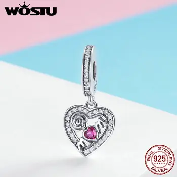 WOSTU Genuine 925 Sterling Silver Rose Family Mom Love Dangles Charms Pendant Fit Bracelet & Necklace Romantic Jewelry FIC973
WOSTU Genuine 925 Sterling Silver Rose Family Mom Love Dangles Charms Pendant Fit Bracelet & Necklace Romantic Jewelry FIC973