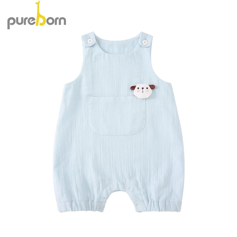 Pureborn Toddler Summer Romper Sleeveless Clothes Baby Onesies Cotton Newborn Boys Girls Jumpsuits Kids Clothes
Pureborn Toddler Summer Romper Sleeveless Clothes Baby Onesies Cotton Newborn Boys Girls Jumpsuits Kids Clothes