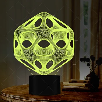 Creative 3D abstraction design night light for kids room decor 7 changing color led sleep lamp as gift
Creative 3D abstraction design night light for kids room decor 7 changing color led sleep lamp as gift