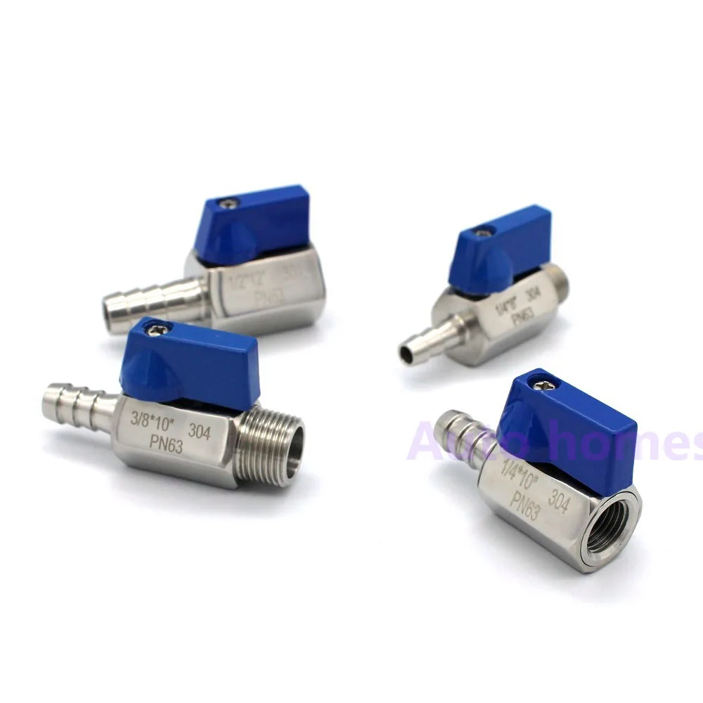 Stainless Steel 304 Mini Ball Valve Pagoda 1/2-10mm 8mm12mm Ball Female / Male BSP thread Silk Pipe Ball Valve
Stainless Steel 304 Mini Ball Valve Pagoda 1/2-10mm 8mm12mm Ball Female / Male BSP thread Silk Pipe Ball Valve