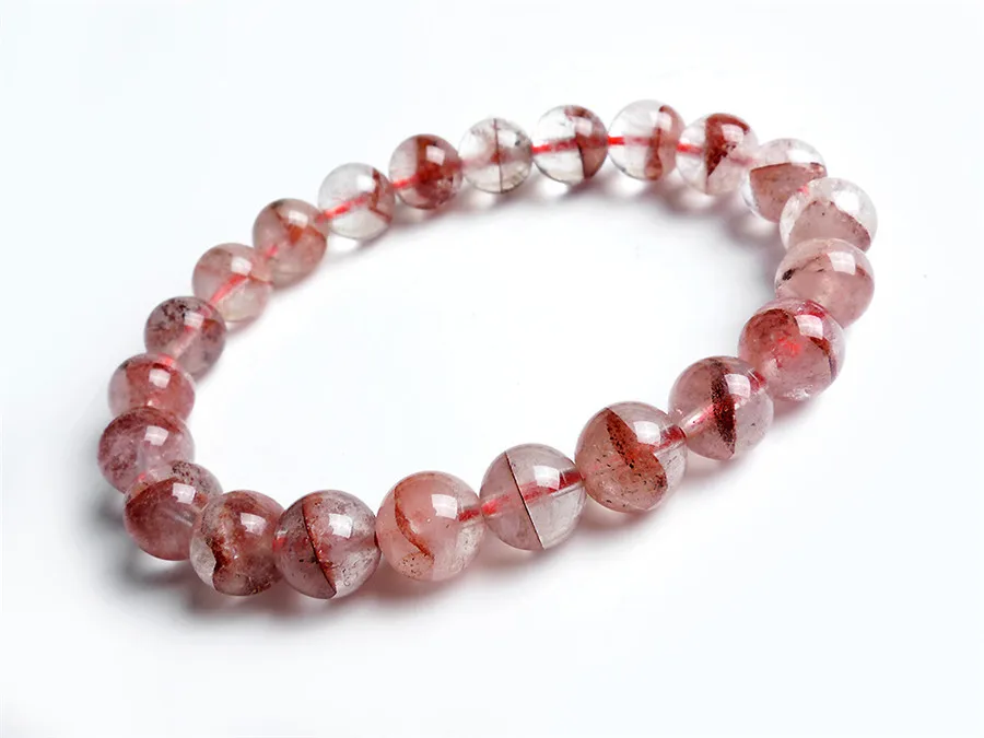 9mm 100% Precious Natural Red Phantom Quartz Bracelets For Women Female Phantom Quartz Crystal Clear Stretch Round Bead Bracelet
9mm 100% Precious Natural Red Phantom Quartz Bracelets For Women Female Phantom Quartz Crystal Clear Stretch Round Bead Bracelet