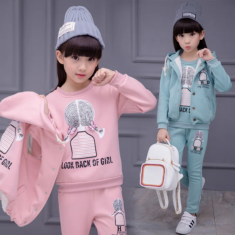 Girls Children 3pcs Sets Clothes + Vest + Pants Cartoon Printing Add Cotton Warm Comfortable Suits Kids 4- 14 Years Outwear
Girls Children 3pcs Sets Clothes + Vest + Pants Cartoon Printing Add Cotton Warm Comfortable Suits Kids 4- 14 Years Outwear