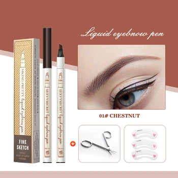 Waterproof Natural Eyebrow Pencil Four Fork Eye Brow Tint Makeup Four Colors Eyebrow Pencil Brown Black Grey Brush Cosmetics
Waterproof Natural Eyebrow Pencil Four Fork Eye Brow Tint Makeup Four Colors Eyebrow Pencil Brown Black Grey Brush Cosmetics