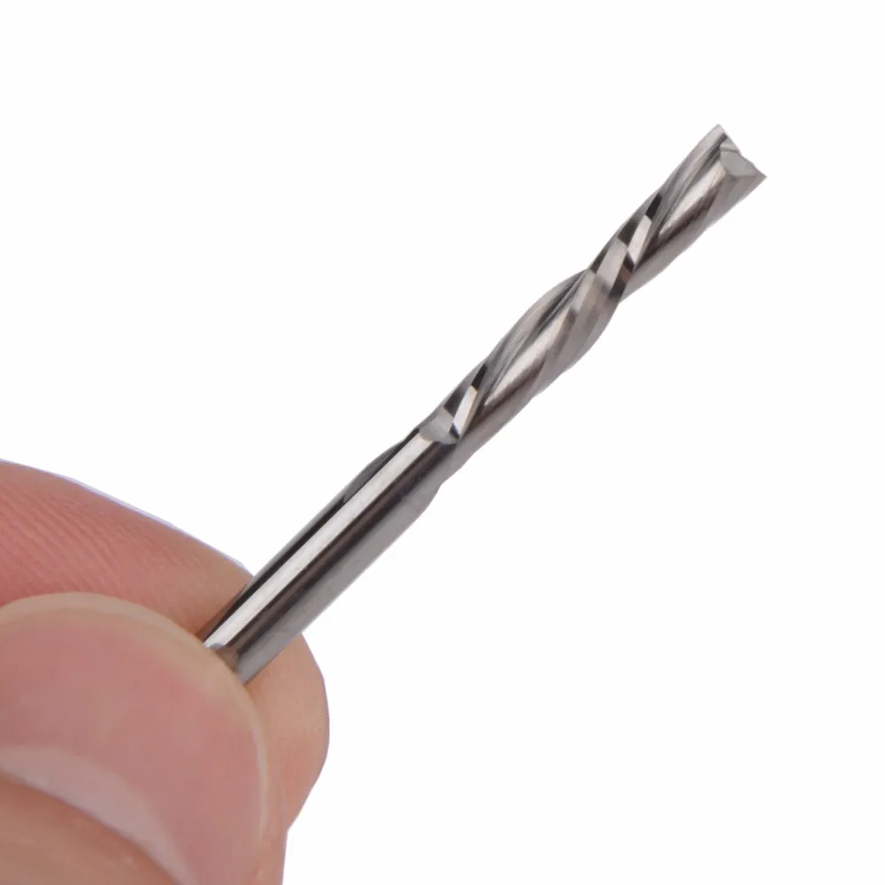 AAA DOWN Cut 3.175X17X38L Two Flutes Spiral Carbide Mill Tool Cutter CNC Router Wood Double Flute End Mill woodworking Bit
AAA DOWN Cut 3.175X17X38L Two Flutes Spiral Carbide Mill Tool Cutter CNC Router Wood Double Flute End Mill woodworking Bit