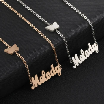 Personalized Any Letters Custom Btterfly Name Necklaces Stainless Steel Gold Rose Gold Pendant Nameplate For Women Gift Jewelry
Personalized Any Letters Custom Btterfly Name Necklaces Stainless Steel Gold Rose Gold Pendant Nameplate For Women Gift Jewelry