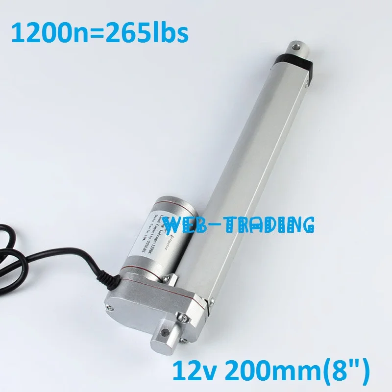 Multi-function 12VDC,6.5mm/s,200mm/ 8inch stroke, 1200N/120KG/265LBS linear actuator,linear motor
Multi-function 12VDC,6.5mm/s,200mm/ 8inch stroke, 1200N/120KG/265LBS linear actuator,linear motor