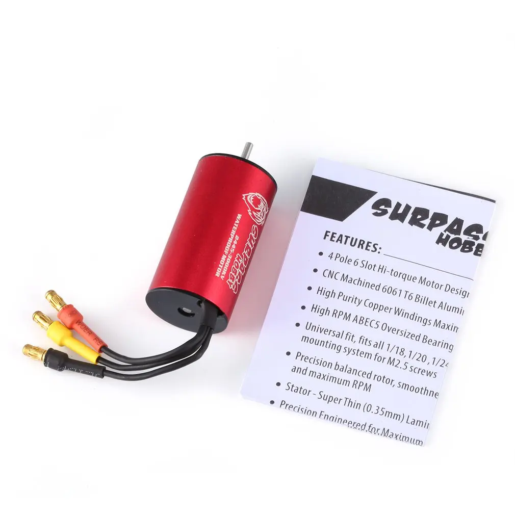 SURPASSHOBBY KK 2445 3000KV Brushless Motor 2S for Traxxas/HSP 1:16 RC Drift Racing Climbing Off-road Car Parts Sensorless
SURPASSHOBBY KK 2445 3000KV Brushless Motor 2S for Traxxas/HSP 1:16 RC Drift Racing Climbing Off-road Car Parts Sensorless