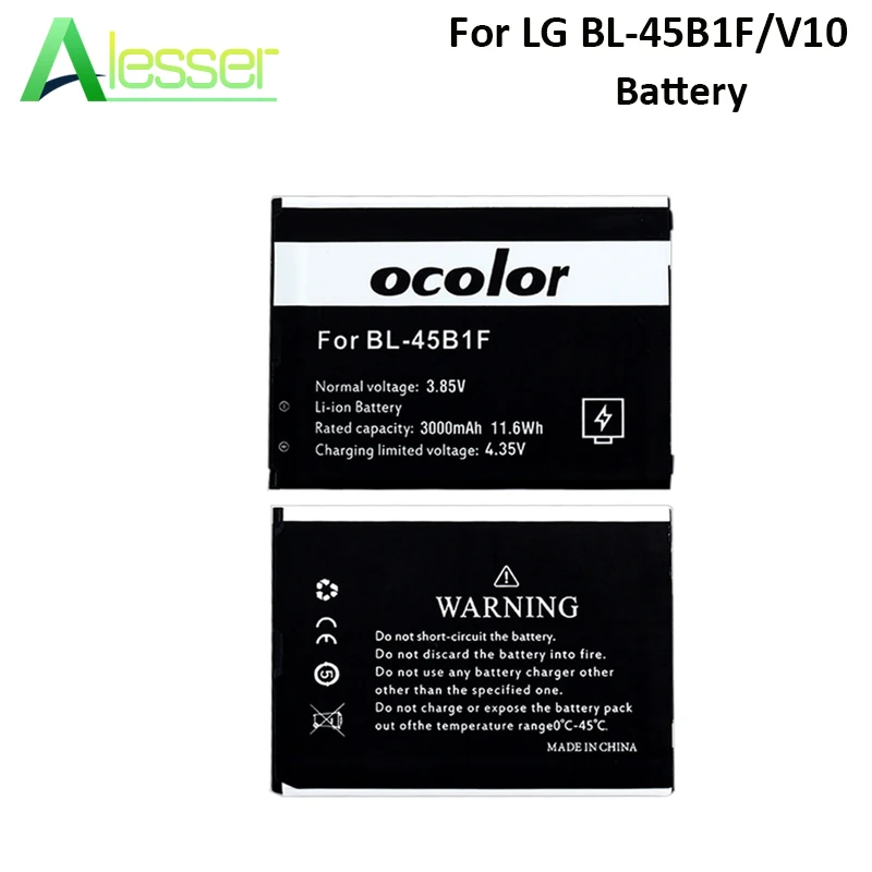Алессер для LG BL-45B1F сменный аксессуар батареи Аккумуляторы V10 H961N F600 H900 H901 VS990 H968