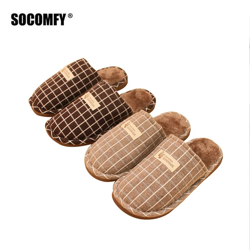 SOCOMFY Winter Men Slippers Indoor New Autumn Winter Warm Fashion home Silent Non-slip Shoes Man Slides Flat Casual Plus Size
SOCOMFY Winter Men Slippers Indoor New Autumn Winter Warm Fashion home Silent Non-slip Shoes Man Slides Flat Casual Plus Size