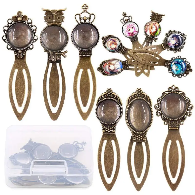 12 Pcs Bookmark Pendant Tray Base Kit Lace Oval Round Glass Convex Transparent Set DIY Crystal Epoxy Accessories
12 Pcs Bookmark Pendant Tray Base Kit Lace Oval Round Glass Convex Transparent Set DIY Crystal Epoxy Accessories