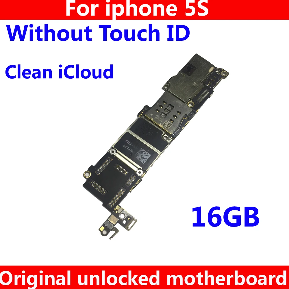 Without Touch ID For iphone 5S original unlocked motherboard,16GB IOS system logic board with chips for iphone 5 S mainboard
Without Touch ID For iphone 5S original unlocked motherboard,16GB IOS system logic board with chips for iphone 5 S mainboard