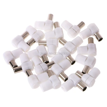 20Pcs Right Angle RF Male Coaxial TV Aerial Connector Plug 90Degree Digital Coax Sep12 Whosale&DropShip
20Pcs Right Angle RF Male Coaxial TV Aerial Connector Plug 90Degree Digital Coax Sep12 Whosale&DropShip