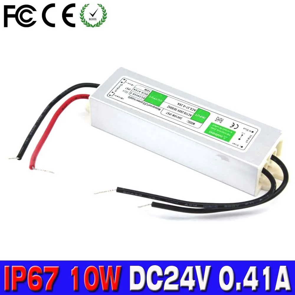 Mini size Power Supply dc24V 0.41a 10W IP67 Waterproof Electronic LED Driver Transformer 100-240V AC DC 24V SMPS For Lighting
Mini size Power Supply dc24V 0.41a 10W IP67 Waterproof Electronic LED Driver Transformer 100-240V AC DC 24V SMPS For Lighting