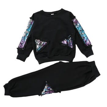 2020 Autumn Tracksuit girls Clothes sets Fashion long sleeve Kids Sports Clothing Suits sequins cotton Sweatshirt + trousers set
2020 Autumn Tracksuit girls Clothes sets Fashion long sleeve Kids Sports Clothing Suits sequins cotton Sweatshirt + trousers set