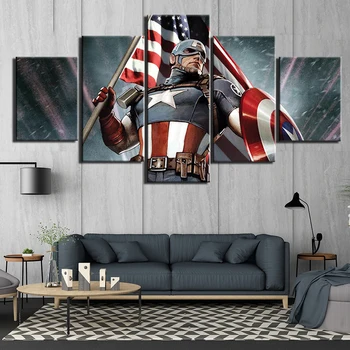 HD Prints Canvas Pictures Modern Wall Art 5 Pieces captain america movie Paintings Poster for Bedroom Home Decor Framework
HD Prints Canvas Pictures Modern Wall Art 5 Pieces captain america movie Paintings Poster for Bedroom Home Decor Framework