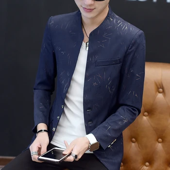 Irregular Line Print Blazer Masculino Slim Fit Men Blazer Hombre Size 6xl Stage Cloth For Dj Singer Chaqueta Hombre 2019 Autumn
Irregular Line Print Blazer Masculino Slim Fit Men Blazer Hombre Size 6xl Stage Cloth For Dj Singer Chaqueta Hombre 2019 Autumn