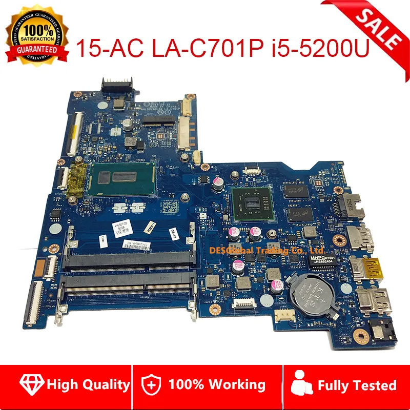For HP Notebook 15-AC Laptop Motherboard I5-5200U AHL50/ABL52 LA-C701P 815245-001 815245-501 Mainboard 817843-601 815245-601
For HP Notebook 15-AC Laptop Motherboard I5-5200U AHL50/ABL52 LA-C701P 815245-001 815245-501 Mainboard 817843-601 815245-601