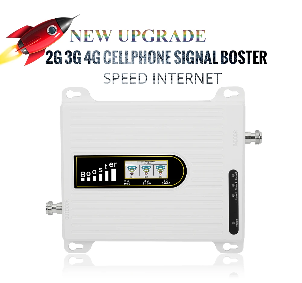 900 2100 2600 Cell Phone Signal Repeater GSM WCDMA UMTS LTE Tri Band Signal Amplifier 70 dB Gain 2g 3g 4g LTE Booster @ B8 B1 B7
900 2100 2600 Cell Phone Signal Repeater GSM WCDMA UMTS LTE Tri Band Signal Amplifier 70 dB Gain 2g 3g 4g LTE Booster @ B8 B1 B7