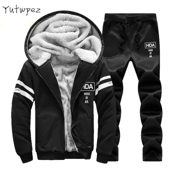Winter Tracksuits Men Set Thicken Fleece Hoodies + Pants Suit Sweatshirt Set Male Hooded Warm Sporting Suits Moleton Masculino
Winter Tracksuits Men Set Thicken Fleece Hoodies + Pants Suit Sweatshirt Set Male Hooded Warm Sporting Suits Moleton Masculino