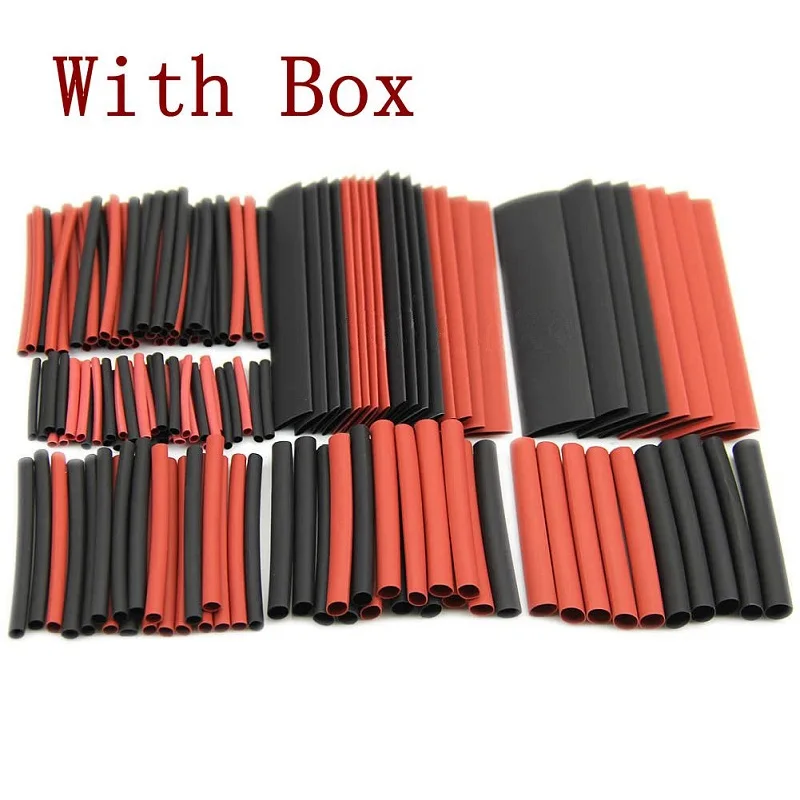 Newest 150Pcs 2:1 Polyolefin Halogenfree Heat Shrink Wire Cable Sleeves Electrical Tubing 8 Size WIth Box Favorable Price
Newest 150Pcs 2:1 Polyolefin Halogenfree Heat Shrink Wire Cable Sleeves Electrical Tubing 8 Size WIth Box Favorable Price