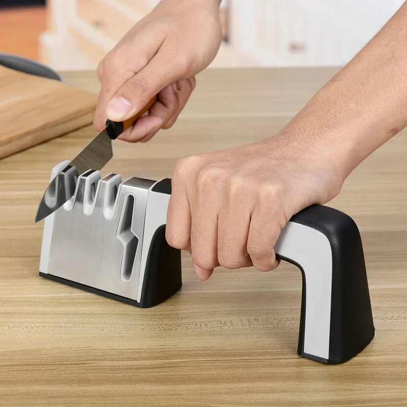 New knife sharpener Design Multifunction 4 in 1 Knife and Scissors sharpening system Kitchen Tools machine Top Quality
New knife sharpener Design Multifunction 4 in 1 Knife and Scissors sharpening system Kitchen Tools machine Top Quality