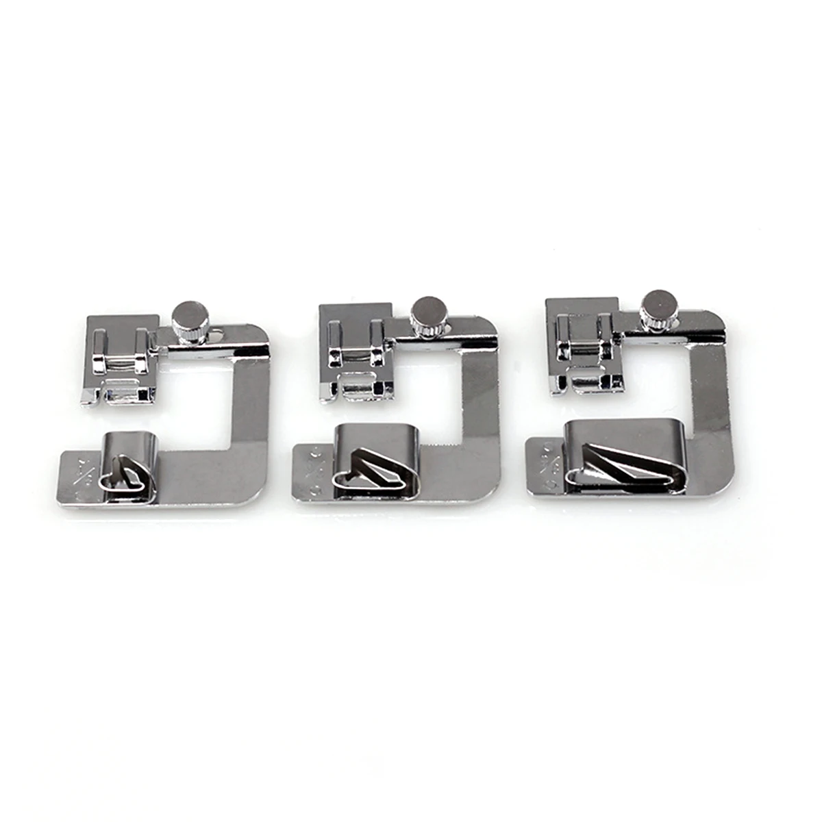 3 Pcs Rolled Hem Presser Foot Set Sewing Machine Presser Foot 4/8 8/8 6/8 for Low Shank Sewing Machine BabyLock
3 Pcs Rolled Hem Presser Foot Set Sewing Machine Presser Foot 4/8 8/8 6/8 for Low Shank Sewing Machine BabyLock