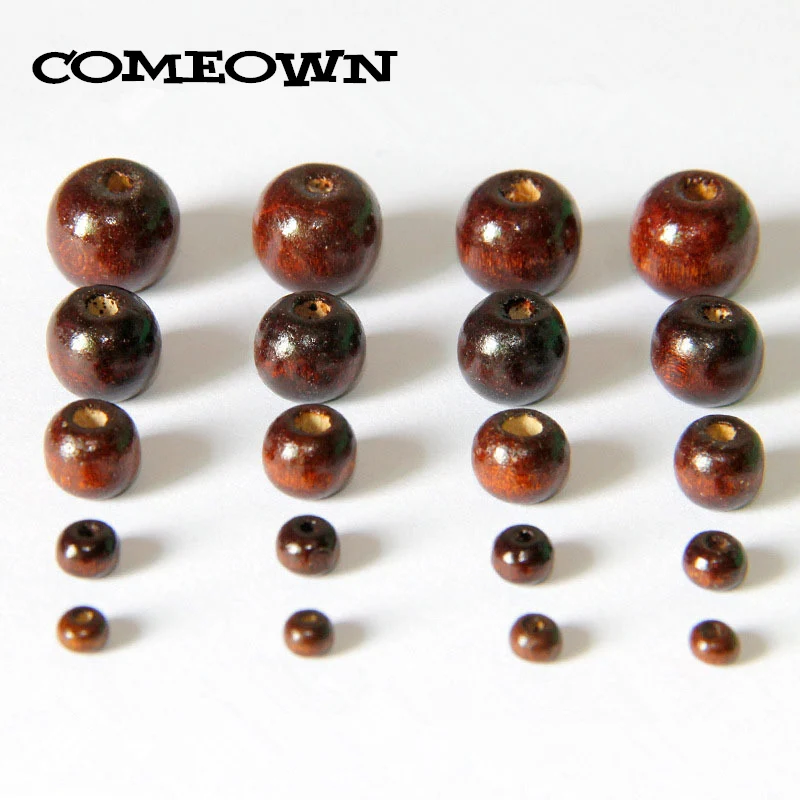COMEOWN 4/6/8/10/12mm Natural Round Wood Beads fit Handmade Fingdings Loose Spacer Wooden Beads for Jewelry Making Accessories
COMEOWN 4/6/8/10/12mm Natural Round Wood Beads fit Handmade Fingdings Loose Spacer Wooden Beads for Jewelry Making Accessories