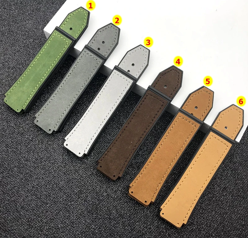 Crazy horse cow leather 25*19mm rubber silicone watchband for Hublot strap for Big bang belt watch band buckle HUB logo on tools
Crazy horse cow leather 25*19mm rubber silicone watchband for Hublot strap for Big bang belt watch band buckle HUB logo on tools