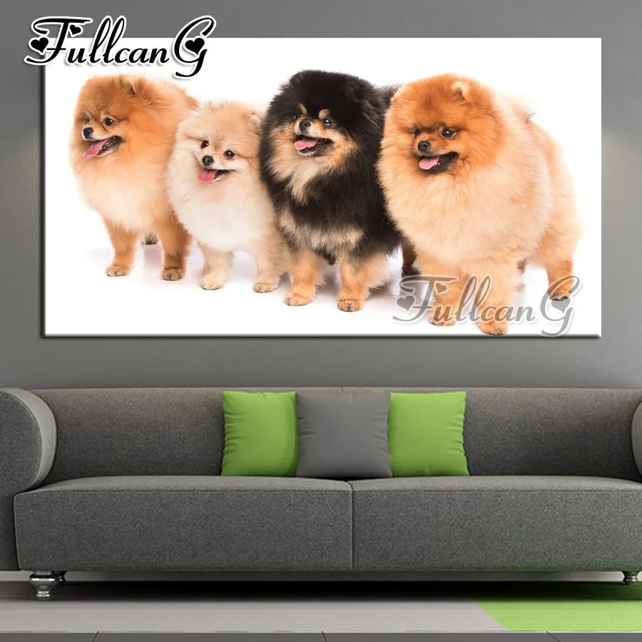 FULLCANG full square/round drill diy 5d diamond embroidery puppies pomeranian dog painting large mosaic cross stitch kit FC805
FULLCANG full square/round drill diy 5d diamond embroidery puppies pomeranian dog painting large mosaic cross stitch kit FC805