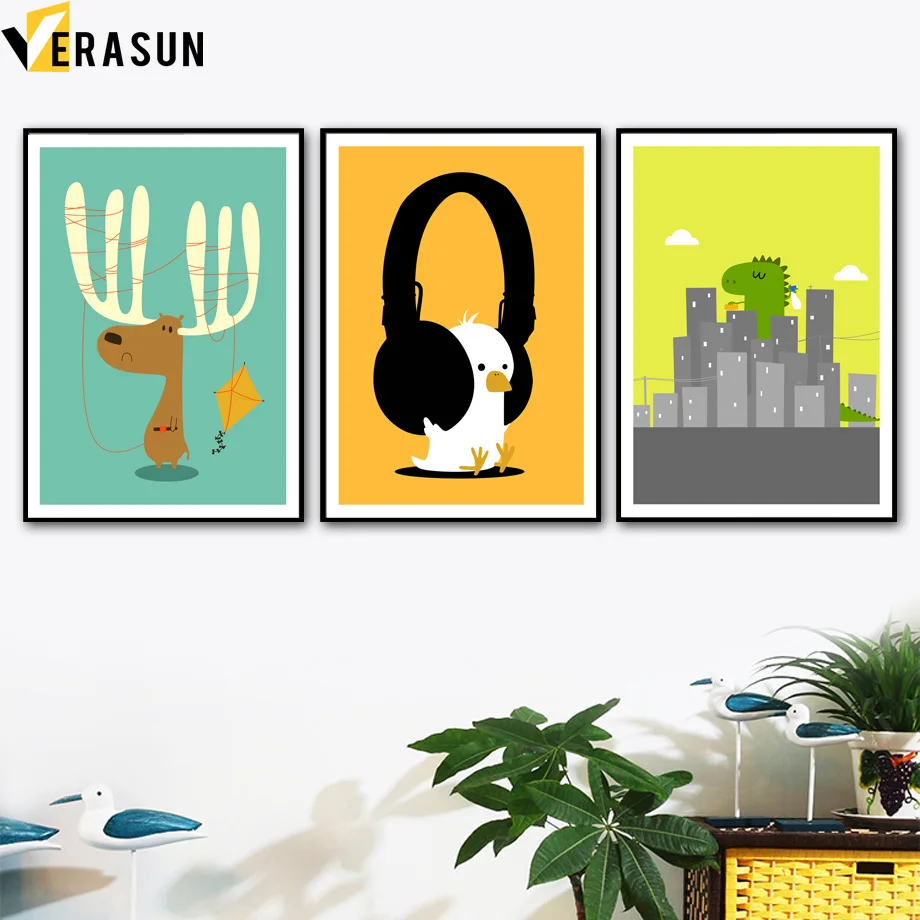 Elk Bird Music Dinosaur City Wall Art Canvas Painting Nordic Posters And Prints Animal Wall Pictures For Kids Baby Room Decor
Elk Bird Music Dinosaur City Wall Art Canvas Painting Nordic Posters And Prints Animal Wall Pictures For Kids Baby Room Decor