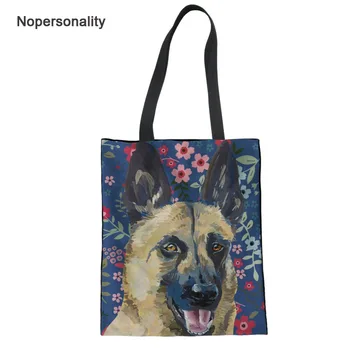 Nopersonality German shepherd Dog Print Canvas Handbag for Women Cute Floral Style Beach Tote Female Ladies Shopping Bags
Nopersonality German shepherd Dog Print Canvas Handbag for Women Cute Floral Style Beach Tote Female Ladies Shopping Bags