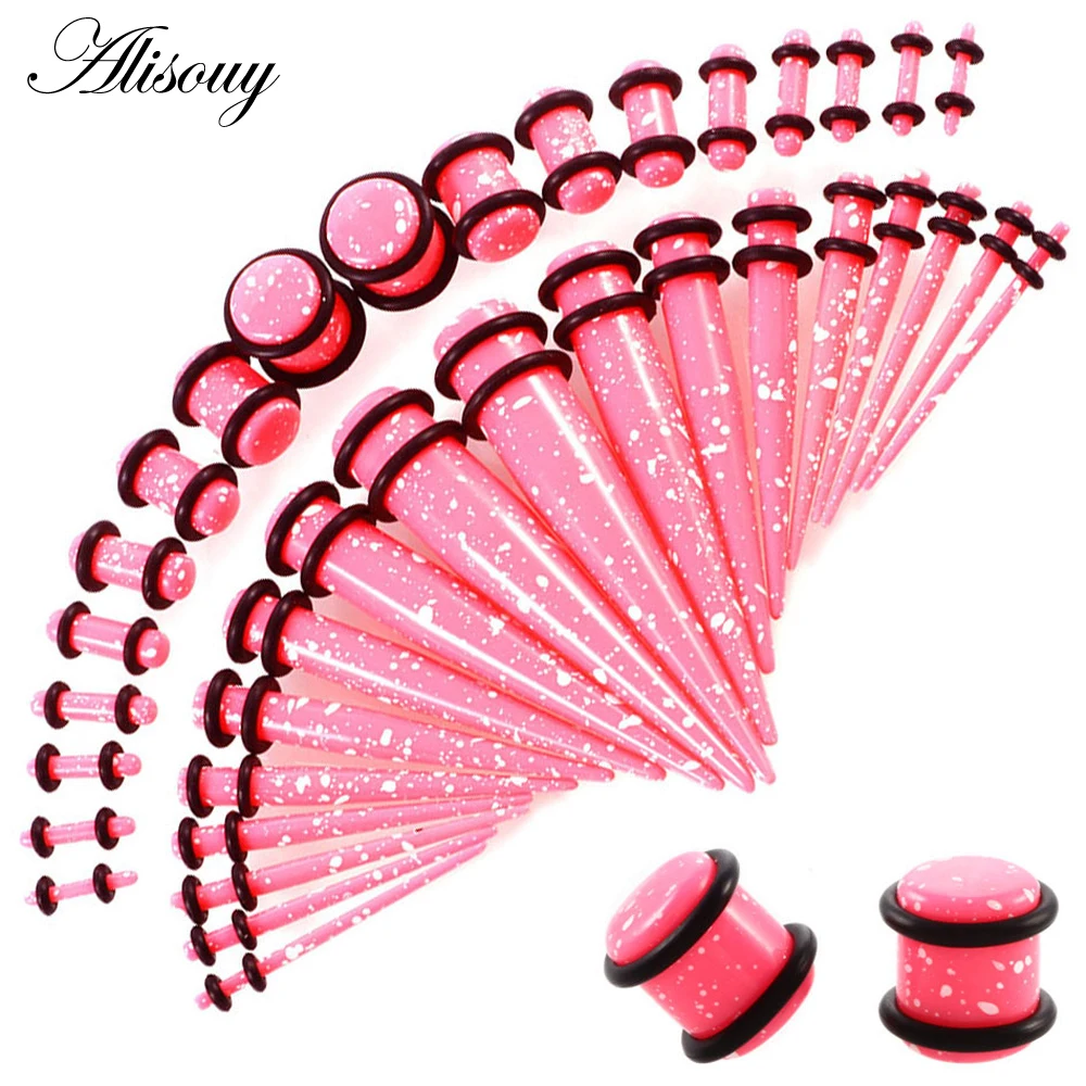 36pcs Ear Tunnels Pierces Gauges Mix Size 14G-00G full sets Stain Spot Speckle Acrylic Ear Expander Plugs Body Piercing Jewelry
36pcs Ear Tunnels Pierces Gauges Mix Size 14G-00G full sets Stain Spot Speckle Acrylic Ear Expander Plugs Body Piercing Jewelry