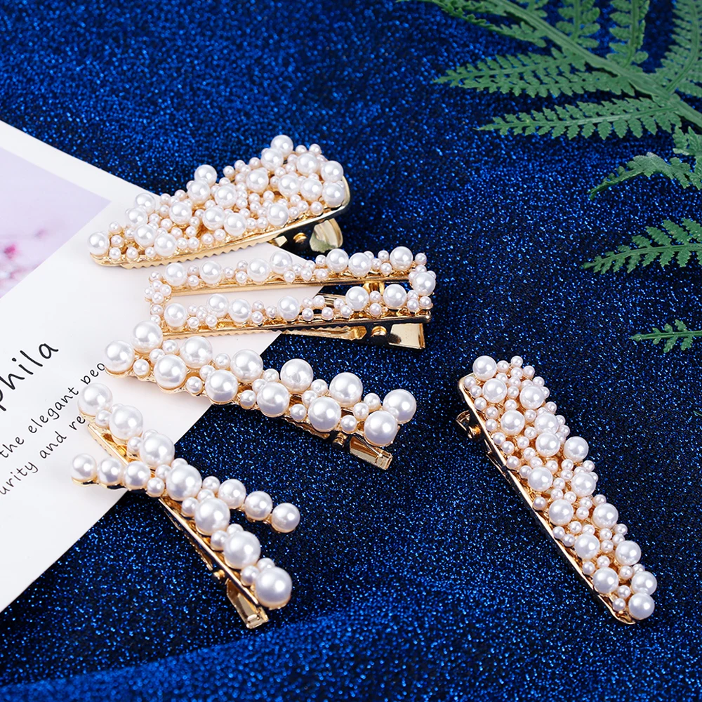 1pcs Korea Vintage Imitation Pearl Hairpins Hair Clips for Women Girls Flower Shape Rhinestones Hair Accessories Long Barrettes
1pcs Korea Vintage Imitation Pearl Hairpins Hair Clips for Women Girls Flower Shape Rhinestones Hair Accessories Long Barrettes