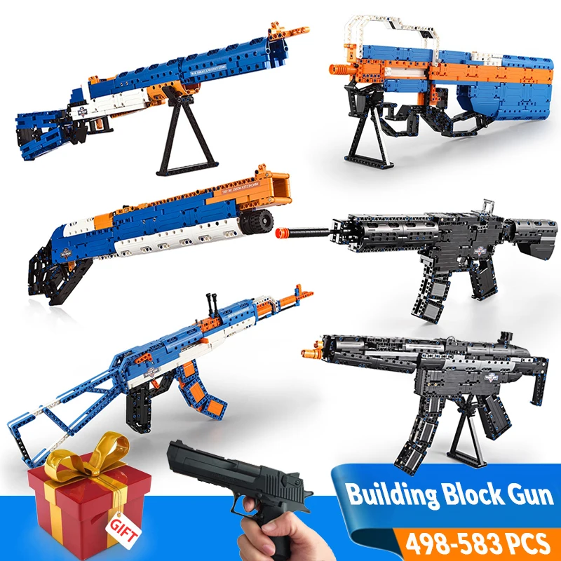 AK47 Revolver Pistol GUN SWAT Technic Military Army Model Building Blocks Brick Weapon Airsoft Air Guns Legoingly Boys Toys
AK47 Revolver Pistol GUN SWAT Technic Military Army Model Building Blocks Brick Weapon Airsoft Air Guns Legoingly Boys Toys