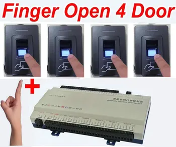 1 Fingerprint to open 4 door system, Web IP 4 Door Control Access Panel+4 pcs of Metal bioFingerprint Biometric+EM ID Cardreader
1 Fingerprint to open 4 door system, Web IP 4 Door Control Access Panel+4 pcs of Metal bioFingerprint Biometric+EM ID Cardreader