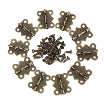 High Quality Special Design 10Pcs Cabinet Door Hinge 4 Holes Butterfly Bronze Tone 20mm x17mm Door Hinges Door Hardware
High Quality Special Design 10Pcs Cabinet Door Hinge 4 Holes Butterfly Bronze Tone 20mm x17mm Door Hinges Door Hardware