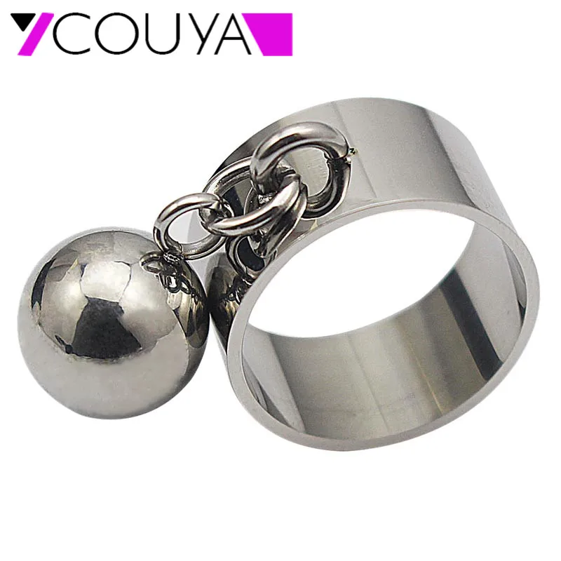 10mm Width Pendant Ring For Women 12mm bead pendant Rings 316L Stainless Steel & Metal Silver Ring Women Wedding Jewelry R10043
10mm Width Pendant Ring For Women 12mm bead pendant Rings 316L Stainless Steel & Metal Silver Ring Women Wedding Jewelry R10043