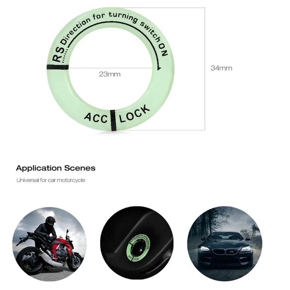 Car Glow Luminous Car Ignition Switch Cover Auto Accessories Car Stickers Circle Light Decoration Motorcycle Decal
Car Glow Luminous Car Ignition Switch Cover Auto Accessories Car Stickers Circle Light Decoration Motorcycle Decal