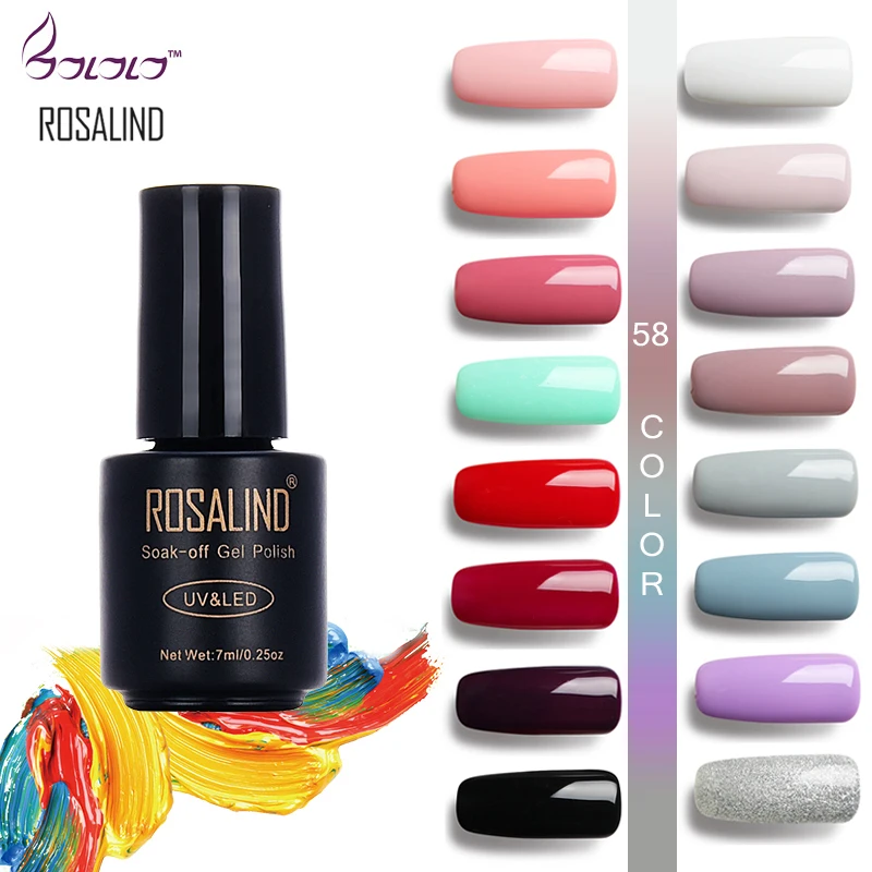 ROSALIND 7ML HOT SALE 58COLORS Full Set Gel Nail Polish Nail Art Kits Nail Polish UV LED Soak-Off Primer Series Lak Lacquer
ROSALIND 7ML HOT SALE 58COLORS Full Set Gel Nail Polish Nail Art Kits Nail Polish UV LED Soak-Off Primer Series Lak Lacquer